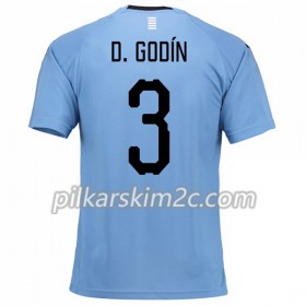 Koszulka Urugwaj D.Godin 3 Główna Mistrzostwa Świata 2018 - Koszulki Piłkarskie